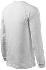 Malfini Pánské triko s dlouhým rukávem, kontrastní, bílá, M