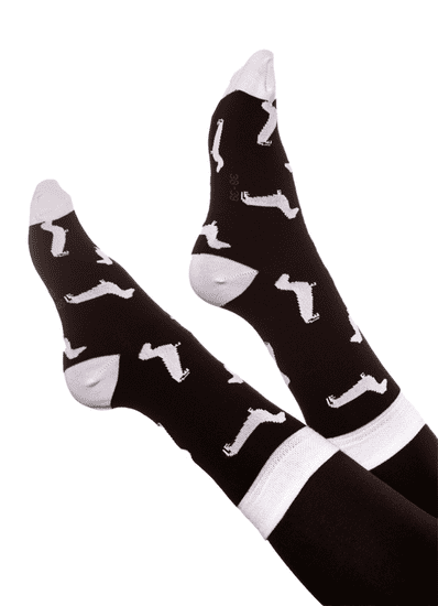 Kašmir Designové ponožky ALL DOG KS03 black
