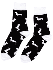 Kašmir Designové ponožky ALL DOG KS03 black - 35-38