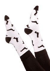 Kašmir Designové ponožky ALL DOG KS04 white - 38-40