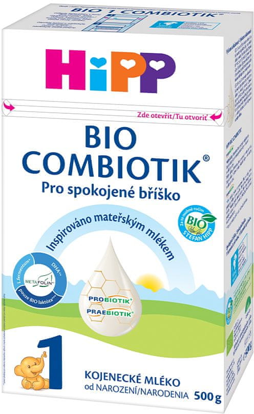 Levně HiPP 1 BIO Combiotik Počáteční mléčná kojenecká výživa 500 g