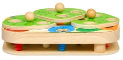 Lucy&Leo 261 Chytání housenek – dřevěná motorická stolní hra s magnety