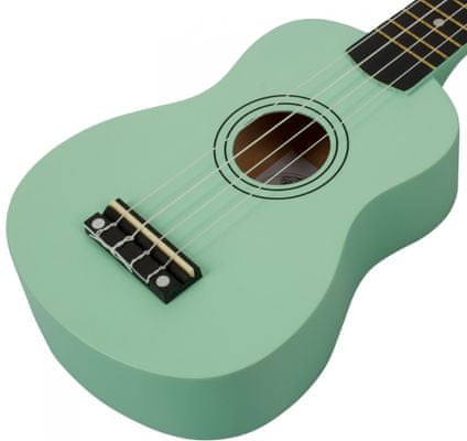  krásne sopránové ukulele ucoolele UC-002-GR matná povrchová úprava 12 pražcov plnohodnotný zvuk zhotovené z lipového dreva krásne aj ako darček 