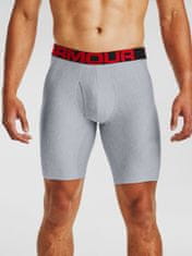 Under Armour Boxerky UA Tech 9in 2 Pack-GRY S