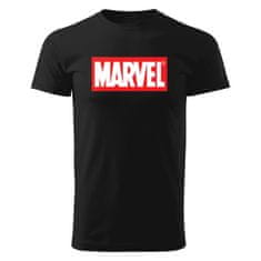 Grooters Pánské tričko Marvel - Logo, černé Velikost: XS