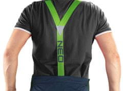 NEO TOOLS Montérkové kalhoty s laclem, premium, modro-zelené, Velikost S/48