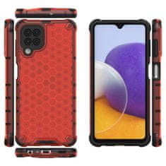 FORCELL Odolné pouzdro Honeycomb Armor na mobil Samsung Galaxy A22 4G , červená, 9145576213513