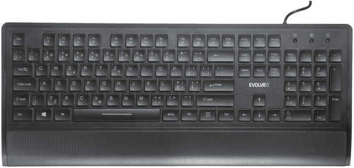 Evolveo LK652 nízkoprofilová klasická klávesnice modré podsvícení