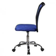 Bruxxi Dětská kancelářská židle Lucas, síťovina, modrá