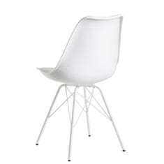 Bruxxi Jídelní židle Lina (SET 2 ks), syntetická kůže, bílá