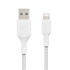 Belkin BoostCharge Lightning - USB kabel opletený Bílá 2 metry