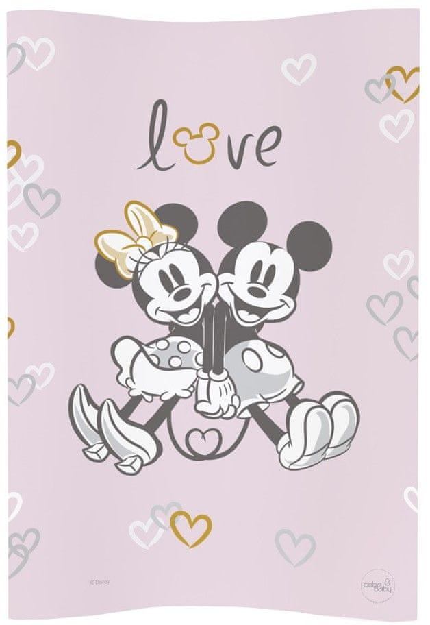 Ceba Baby Podložka přebalovací měkká COSY 50x70 Disney Minnie & Mickey Pink