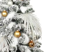 LAALU.cz Ozdobený umělý vánoční stromeček POLÁRNÍ ZLATÁ 60 cm s LED OSVĚTELNÍM V KVĚTINÁČI
