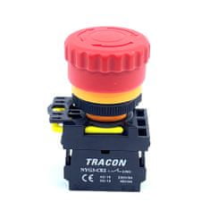 Tracon Electric Nouzové tlačítko s aretací červené 