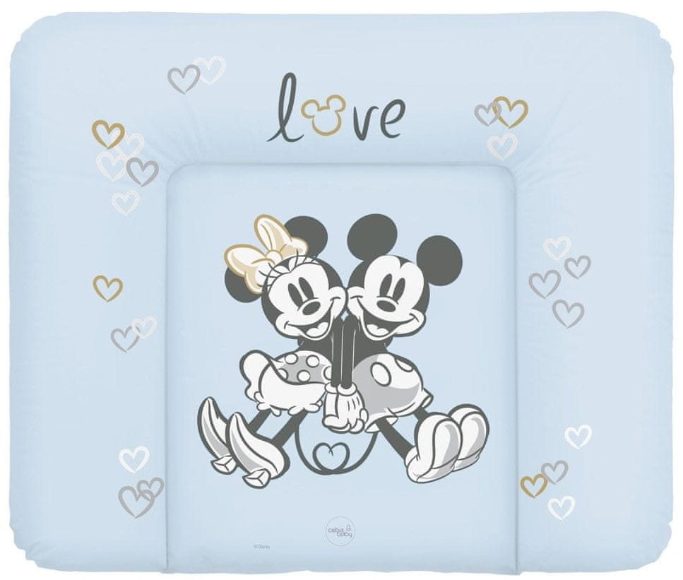 Ceba Baby Podložka přebalovací měkká na komodu 85x72 Disney Minnie & Mickey Blue