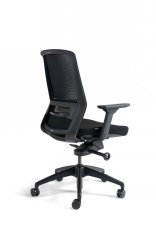 bestuhl Kancelářská židle J17 s nastavitelnými područkami bez podhlavníku, černá