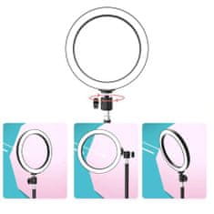 MG Selfie Ring kruhové LED světlo 10.2'' + statív 1.6m, černé