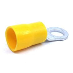 Izolované Cu kabelová oka lisovací žluté 25mm2 / M12 20 ks
