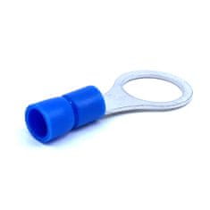 Izolované Cu kabelová oka lisovací modré 2,5mm2 / M8 80 ks