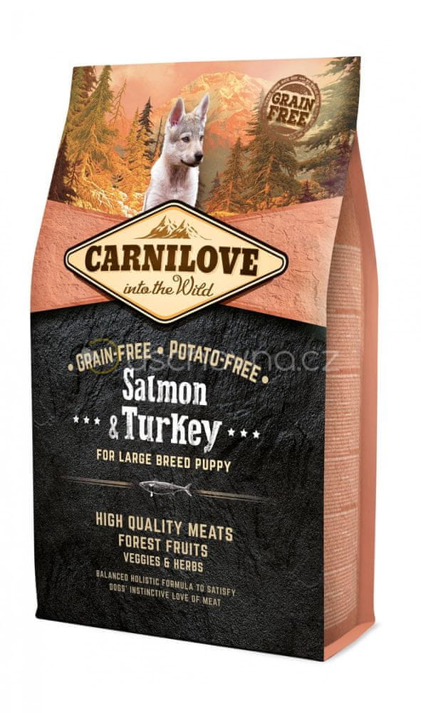 Levně Carnilove Salmon & Turkey for Large Breed Puppy 4 kg