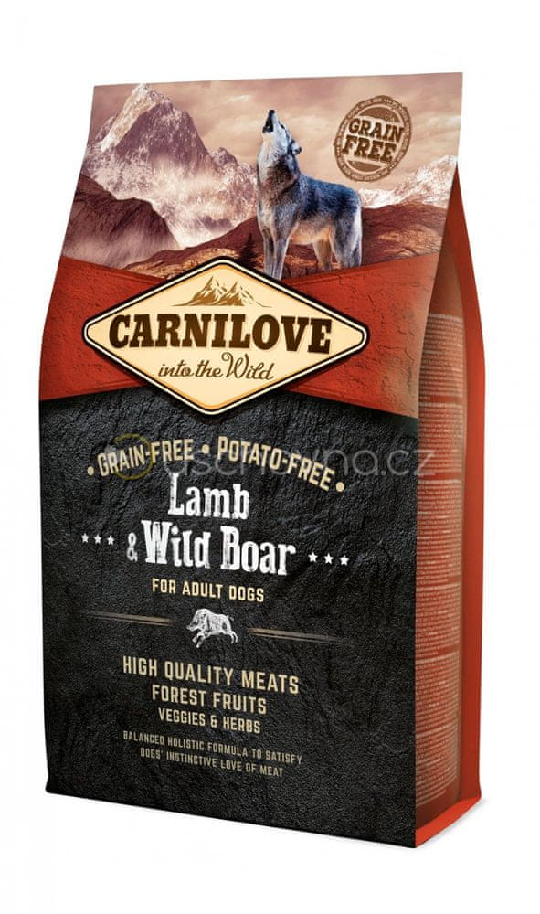 Levně Carnilove Lamb & Wild Boar for Adult 4 kg