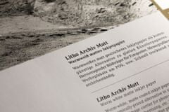 mediaJET Litho Archiv Matt - přirozeně bílý, hluboce matný fotografický papír, formát A3