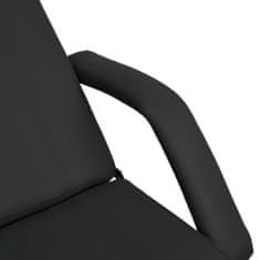 Greatstore Masážní stůl černý 180 x 62 x (87–112) cm