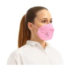 Bari Medical světle růžový respirátor FFP2 (vyrobeno v EU) 20 ks