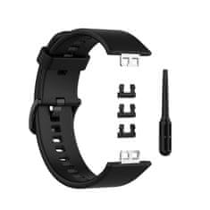 BStrap Silicone řemínek na Huawei Watch Fit, black