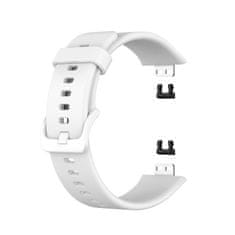 BStrap Silicone řemínek na Huawei Watch Fit, white