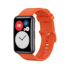 BStrap Silicone řemínek na Huawei Watch Fit, orange