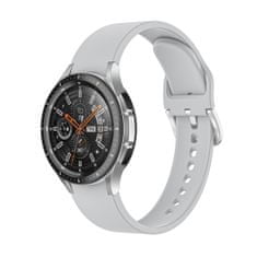 BStrap Silicone řemínek na Samsung Galaxy Watch 4 / 5 / 5 Pro / 6, gray