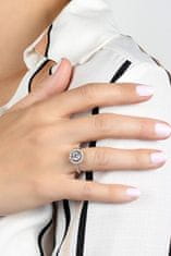 Brilio Silver Luxusní stříbrný prsten s čirými zirkony RI032W (Obvod 50 mm)
