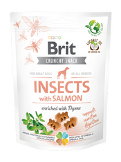 Brit Care Dog Crunchy Cracker. Insects with Salmon enriched with Thyme 6x200g