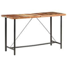Greatstore Barový stůl 180 x 70 x 107 cm masivní recyklované dřevo