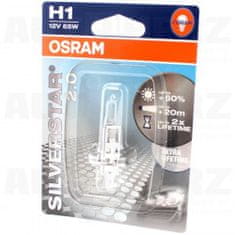 Osram Autožárovka 12V H1 55W - Osram Silverstar vyšší svítivost +60% 1ks
