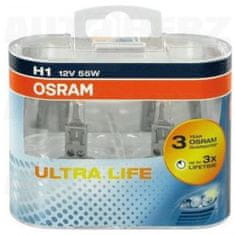 Osram Autožárovky 12V H1 55W - Osram Ultra Life 3x delší životnost 2ks