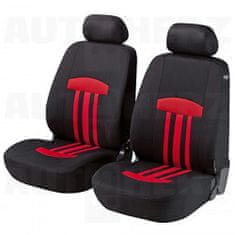 Potahy sedadel na přední sedadla - Kent Zipp-it červené / černé