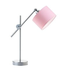 Designové osvětlení do ložnice MALI stříbrný rám, růžová