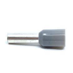 Izolovaná kabelová dutinka šedá 4mm2 / L=16,5mm 100 ks