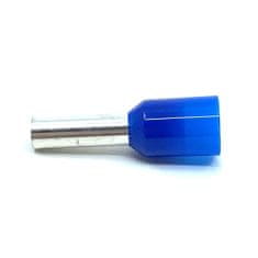 Izolovaná kabelová dutinka modrá 2,5mm2 / L=15,2mm 200 ks