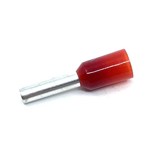 Izolovaná kabelová dutinka červená 1,5mm2 / L=14,6mm 200 ks