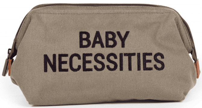 Levně Childhome Toaletní taška Baby Necessities Canvas Khaki