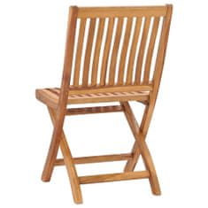 Petromila Skládací zahradní židle 4 ks masivní teakové dřevo