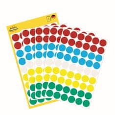 Avery Zweckform Kulaté značkovací etikety 3088 | Ø 12 mm, 270 ks, mix barev