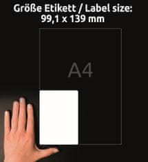 Avery Zweckform Odolné etikety L4774-8 | 99,1x139 mm, 8xA4, 32 ks, bílá