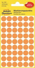 Avery Zweckform Kulaté značkovací etikety 3148 | Ø 12 mm, 270 ks, jasně oranžová