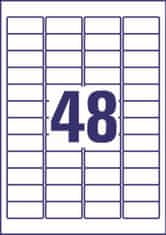 Avery Zweckform Snímatelné etikety L4736REV-10 | 45,7x21,2 mm, 10xA4, 480 ks, bílá