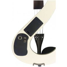 Stagg EVN 4/4 WH, elektrické housle s pouzdrem a sluchátky, bílé