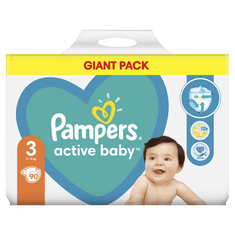 Pampers Pleny Active Baby 3 Midi (6-10 kg) Giant Pack 90 ks